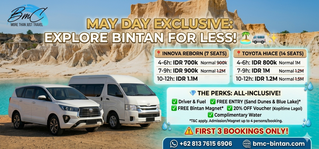 BMC Bintan May Day holiday promo banner